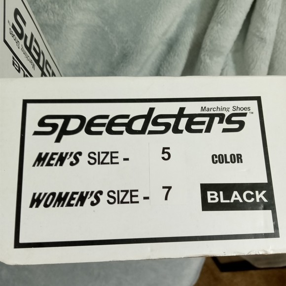 Speedsters Black Marching Shoes in mens 5/ womens 7 - Picture 9 of 9
